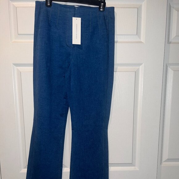 NWT Veronica Beard Royce Pants Cosmo Blue - Size 10 US (Matching Vest in Closet) - Picture 2 of 7